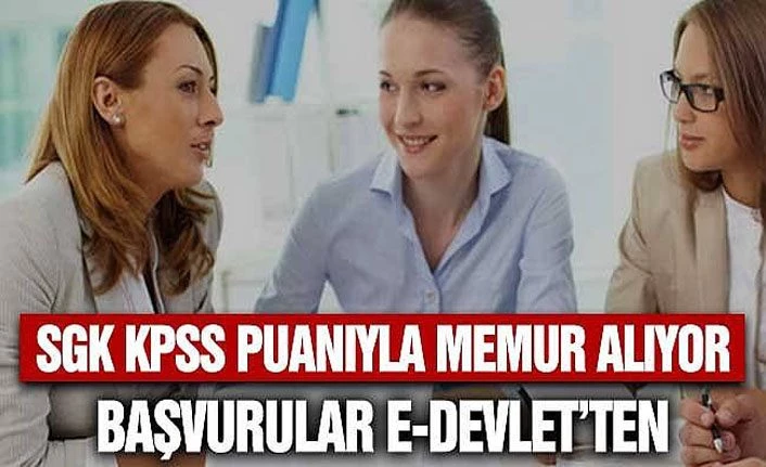 SGK 20 uzman yardımcısı alacak