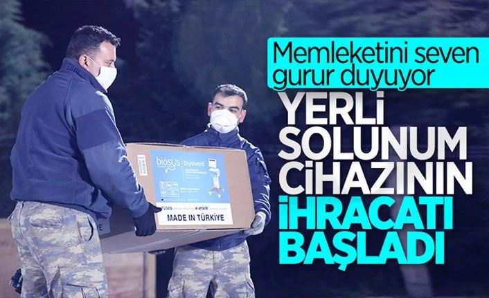 Türk Malı  solunum cihazı ihraç edildi