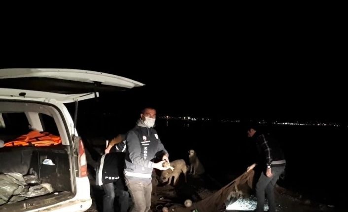 Van Gölü’nde 2 ton kaçak inci kefali ele geçirildi
