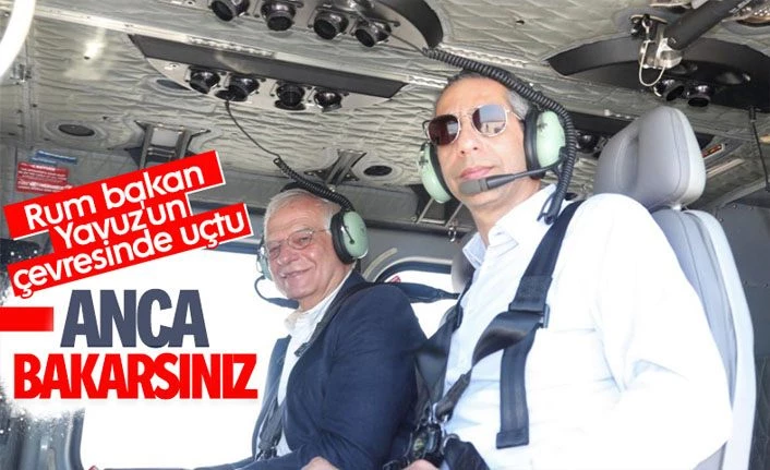 AB yetkilisi ile Rum bakan, Akdeniz'de Yavuz'a baktı