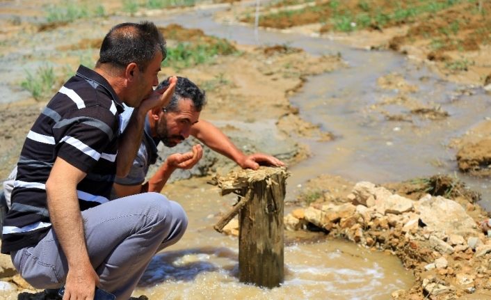 Bahçeye sondaj vurdurdu, doğal maden suyu çıktı