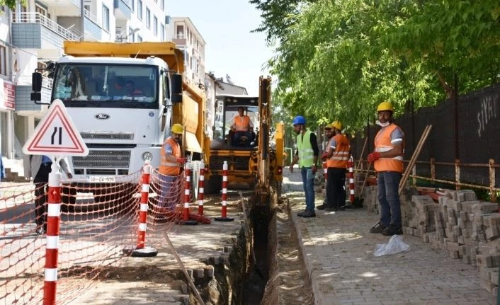 Bingöl Genç’te doğalgaz çalışması