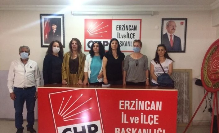 CHP Erzincan Kadın Kollarından kadın cinayetleri ve şiddete karşı açıklama