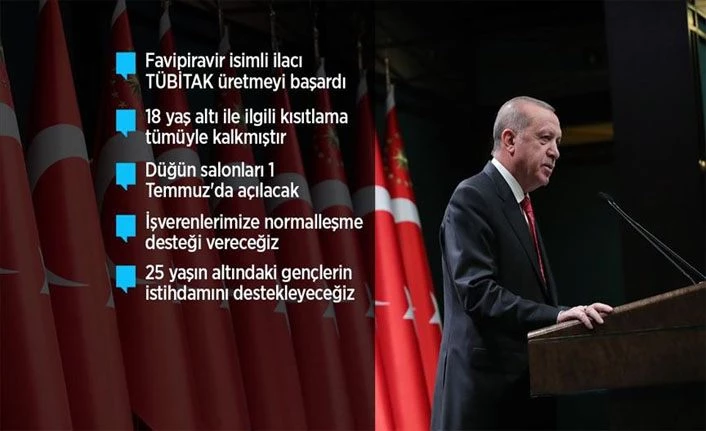 Cumhurbaşkanı Erdoğan: 65 yaş ve üstü vatandaşlar her gün 10.00 ile 20.00 saatleri arasında dışarı çıkabilecekler