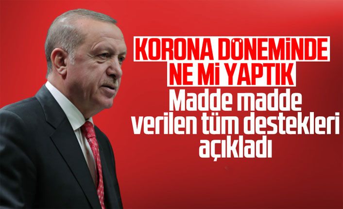 Cumhurbaşkanı Erdoğan: Salgın sürecinde iş gücünü ayakta tuttuk