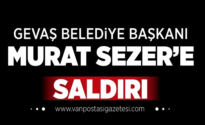 Gevaş Belediye Başkanı Murat Sezer’e saldırı