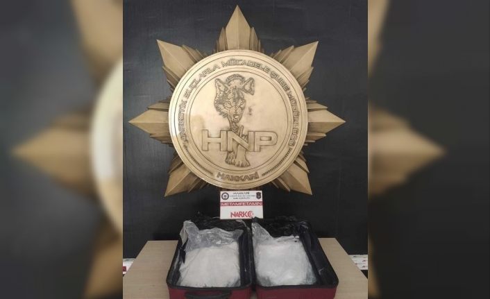 Hakkari’de 2 kilo 500 gram metamfetamin ele geçirildi