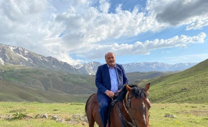 Milletvekili, Erzincan yaylalarında ata binip poz verdi