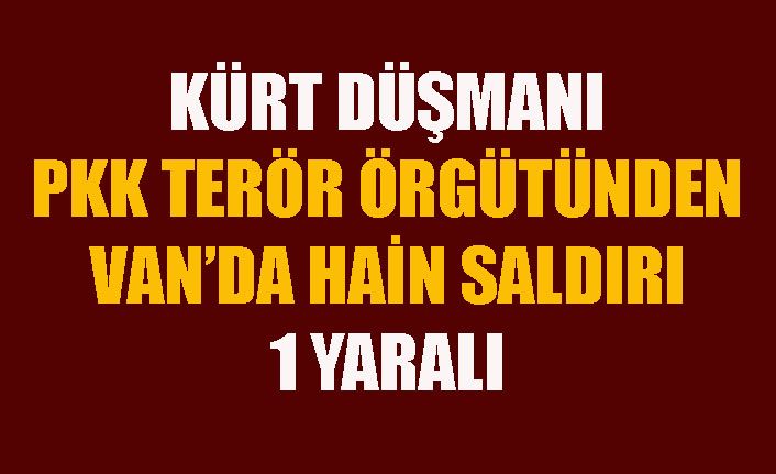 Son dakika!.. Van’da Kürt düşmanı PKK terör örgütünden hain saldırı: 1 yaralı