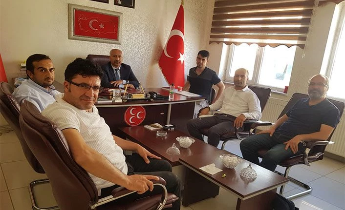 Van ASKON heyetinden MHP İl Başkanı Güngöralp’a ziyaret 