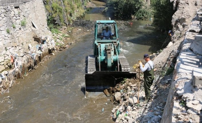 Bitlis Belediyesinden dere temizliği