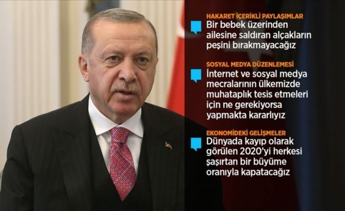 Cumhurbaşkanı Erdoğan: İnternet mecralarını kullananlar suç işlemede layüsel değildir