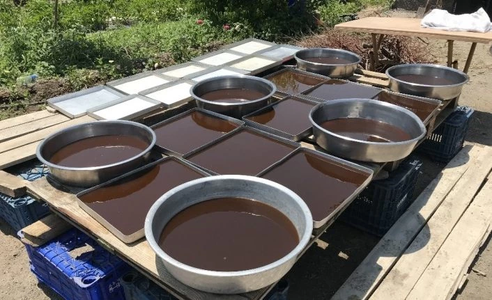 Elazığ’da köylerde doğal pekmez yapımı başladı