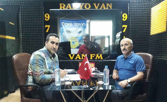 Genel Sekreter Yardımcısı Halil İbrahim Ateş, Van FM'de Ziya Türk’ün konuğu oldu