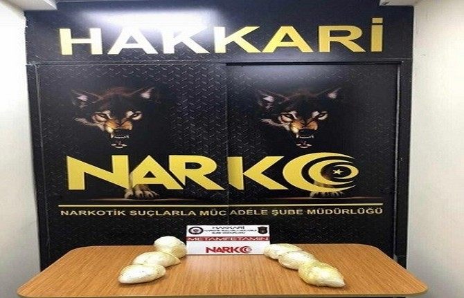 Hakkari’de 3 kilo 340 gram metamfetamin ele geçirildi