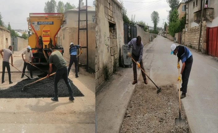 Tuşba ilçesinde yol yapım çalışması devam ediyor