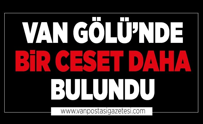 Van Gölü’nde bir ceset daha bulundu