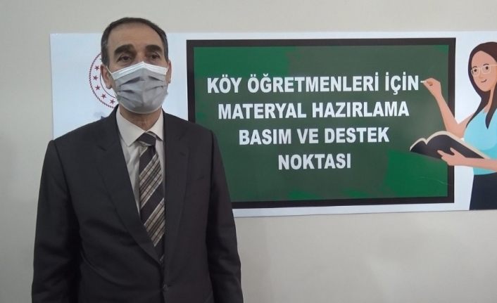 Muş’ta köy okulu öğretmenleri için materyal hazırlama noktası kuruldu