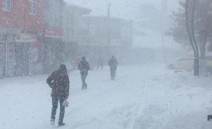 Bingöl Karlıova’da kar ve tipi etkili oluyor