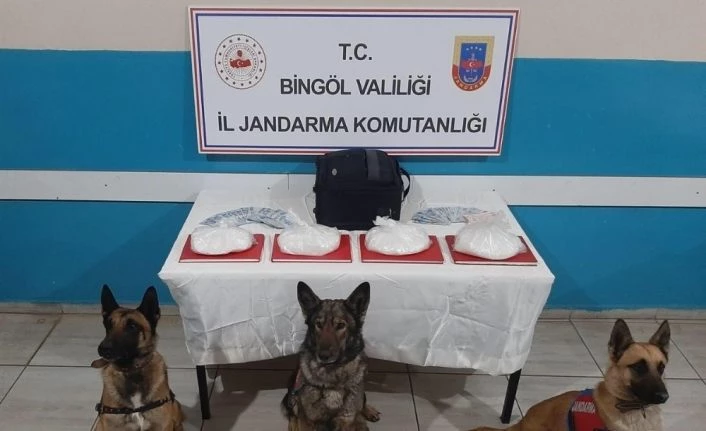 Bingöl’de 1 milyon TL değerinde 4 kilo metamfetamin ele geçirildi