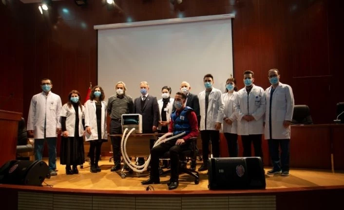 Covid-19 hastaları için Göğüs Duvarı Fizyoterapi cihazı geliştirildi