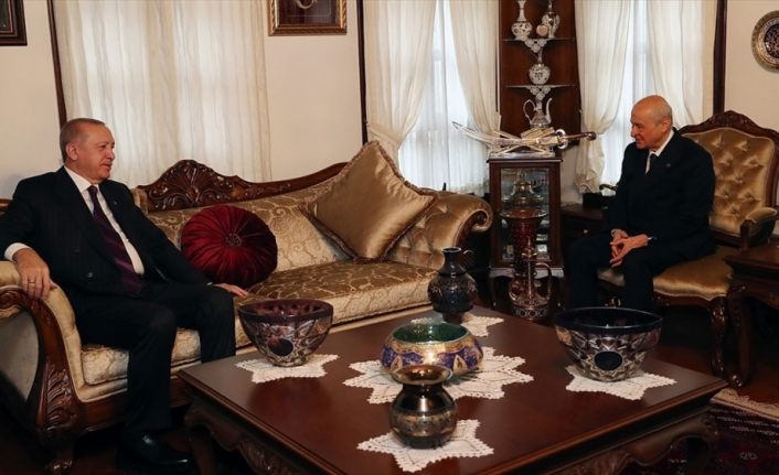 Cumhurbaşkanı Erdoğan MHP Genel Başkanı Bahçeli