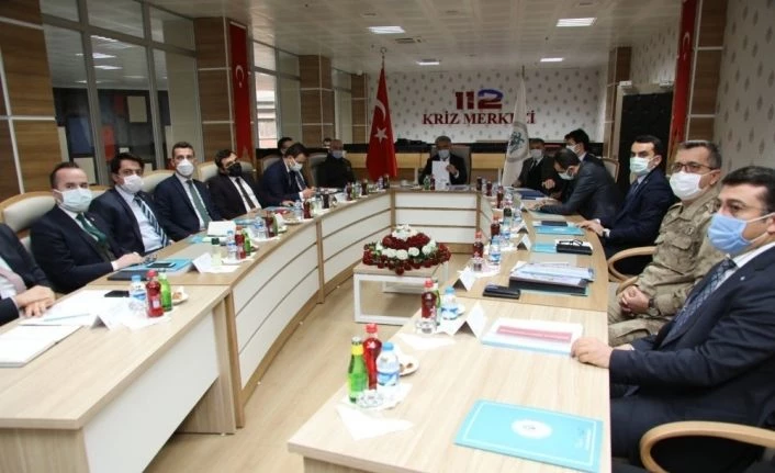 Erzincan’da İl Güvenlik ve Asayiş Koordinasyon toplantısı ile Kaymakamlar toplantısı düzenlendi