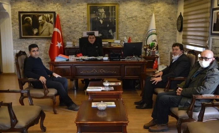 İHA Erzurum Bölge Müdürü Türkez, Belediye Başkanı Demir’i ziyaret etti