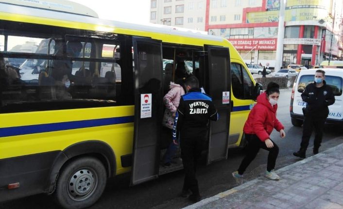İpekyolu Belediyesi toplu taşıma araçlarını denetledi