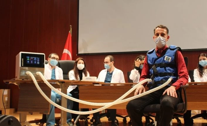 Korona virüs hastaları milli cihaz ile daha kolay nefes alacak