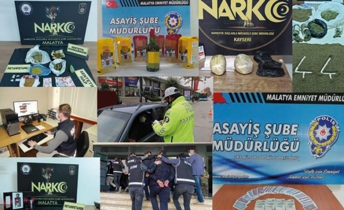 Malatya’da 2020 yılında zehir tacirlerine göz açtırılmadı