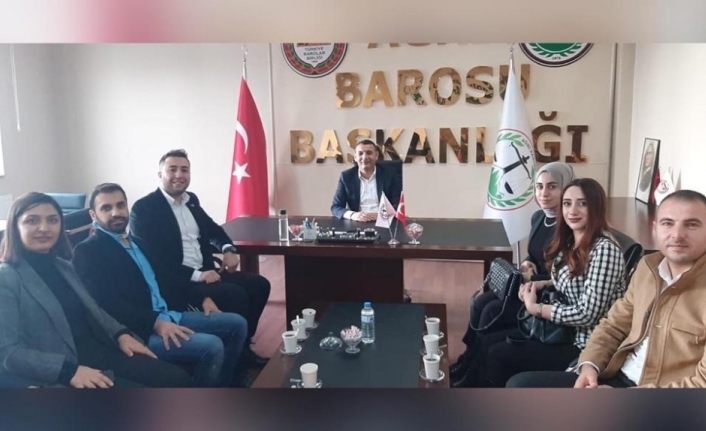 UCİM ekibinden Baro Başkanı Aydın’a Ziyaret