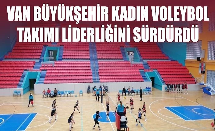 Van Büyükşehir Kadın Voleybol takımı liderliğini sürdürdü