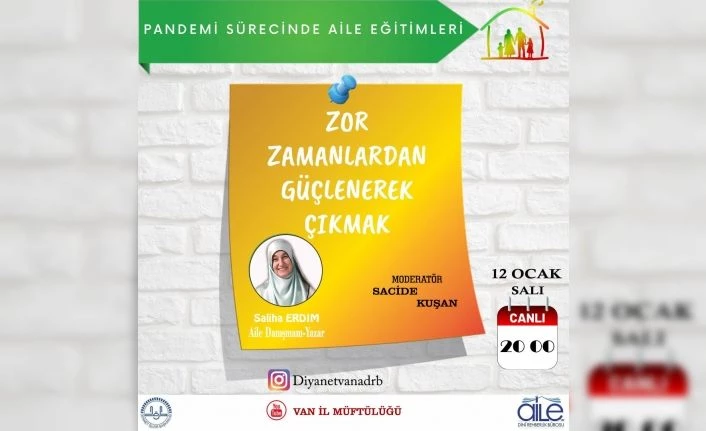 Van İl Müftülüğü’nün aile eğitimleri sürüyor