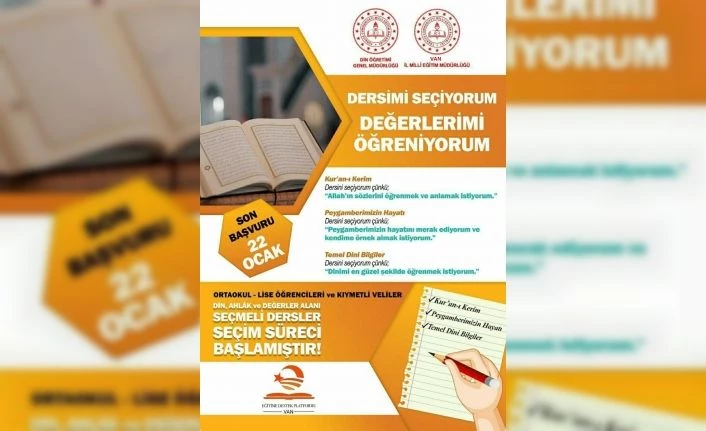 Van’da Dersimi Seçiyorum Dinimi Öğreniyorum kampanyası