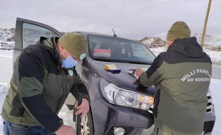 Van’da sokağa çıkma kısıtlamasında ava giderken 1 şahsa  işlem yapıldı