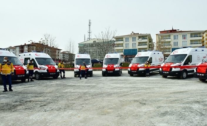 112’ye 9 ambulans takviyesi