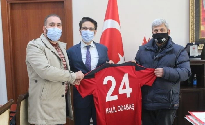 24Erzincanspor yönetiminden Adli Yargı Adalet Komisyonu Başkanı Odabaş’a ziyaret