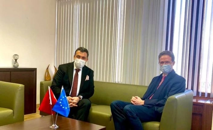 Ardahan Belediye Başkanı Faruk Demir, AB Türkiye Delegasyonu yeni başkanı Büyükelçi Landrut’u ziyaret etti