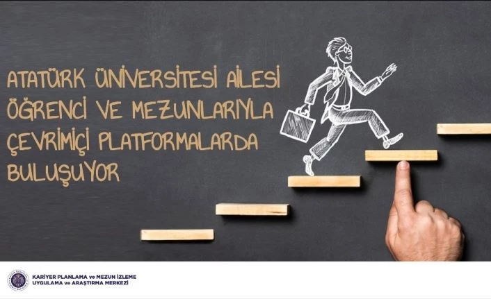 Atatürk Üniversitesi ailesi öğrenci ve mezunlarıyla çevrimiçi platformlarda buluşuyor