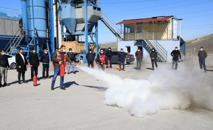 Battalgazi Belediyesi’nde yangın tatbikatı