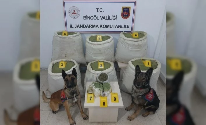 Bingöl’de 218 kilo uyuşturucu ele geçirildi
