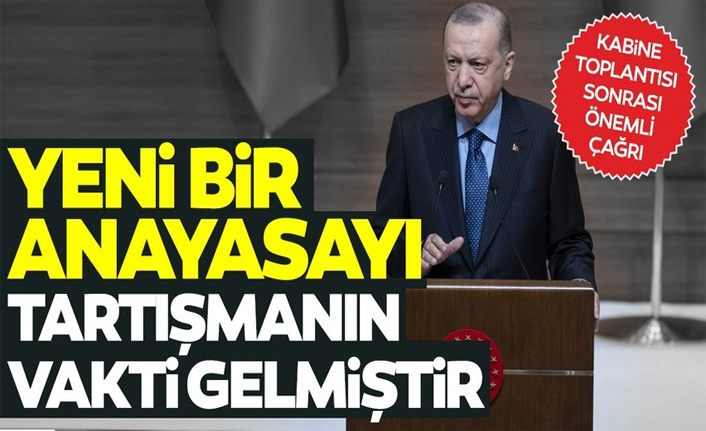 Cumhurbaşkanı Erdoğan: Yeni anayasa için harekete geçebiliriz