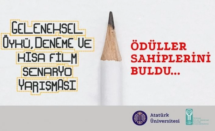 Geleneksel öykü, deneme ve kısa film senaryo yarışmasında ödüller sahiplerini buldu