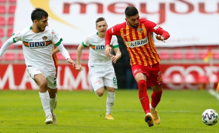 Kayserispor sahasında Alanyaspor ile berabere kaldı