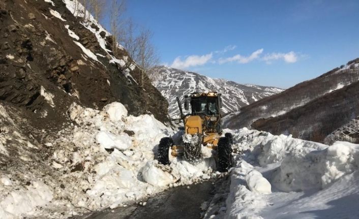 Muş Özel İdaresi ekipleri çığ tehlikesi atlattı