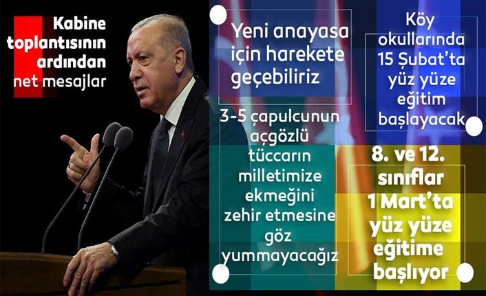 SON DAKİKA HABERİ: Okullar ne zaman açılacak? Başkan Recep Tayyip Erdoğan kabine toplantısı sonrası tarih verdi