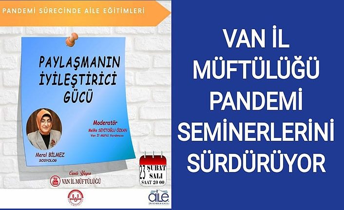 Van il Müftülüğü Pandemi seminerlerini sürdürüyor