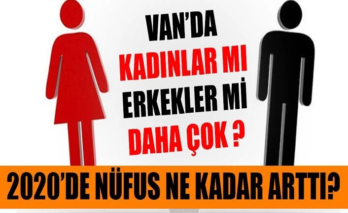 Van'da kadınlar mı erkekler mi daha çok? 2020'de nüfus ne kadar arttı?