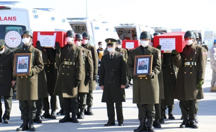 11 şehit Elazığ’dan törenle uğurlanıyor